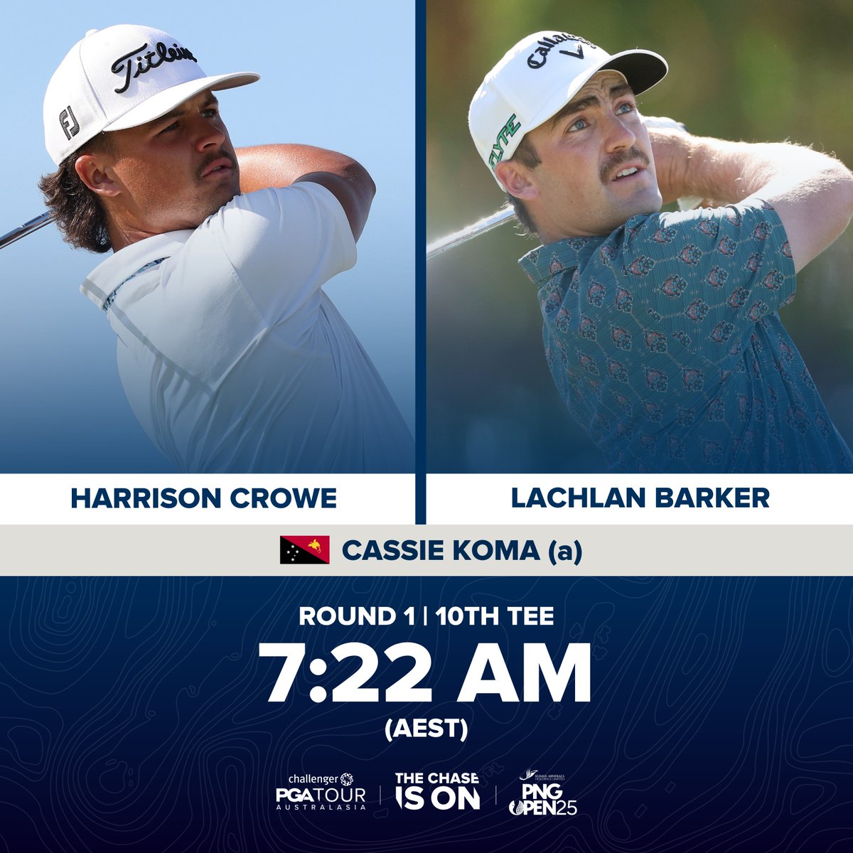 PGAofAustralia's tweet photo. The wait is over ๐ต๐ฌ
The 2025โ26 Challenger PGA Tour of Australasia season officially kicks off tomorrow at Royal Port Moresby Golf Club!
#PNGOpen