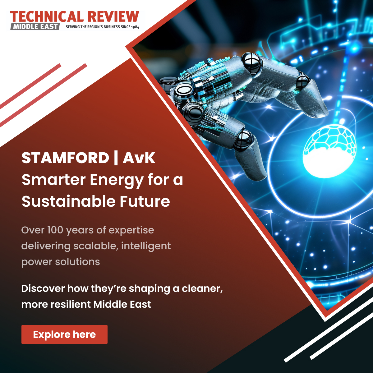 As energy needs evolve, @STAMFORD | AvK delivers intelligent, scalable solutions for today &amp; tomorrow. With 100+ years’ expertise, they power critical applications worldwide.

Read more in Technical Review ME: zurl.co/64BQQ

#SustainableEnergy #FutureOfPower #TRME