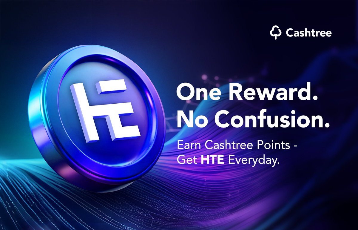 cashtreeglobal's tweet photo. 🚨 Important Update on Rewards System 🚨

💬 We’ve heard your feedback, many of you found HTEp confusing.

We’ve simplified how you earn.
No more confusion, just clear rewards. 💎

1️⃣ Complete missions, invite friends, login everydays → Earn Cashtree Points
2️⃣ Points are swapped to HTE at a 3:1 ratio every day

👉Earn Crypto Everyday, Anywhere now on Cashtree App https://t.co/xTGMuyL4te

Focus on your missions, and let the rewards flow effortlessly. 🌍✨