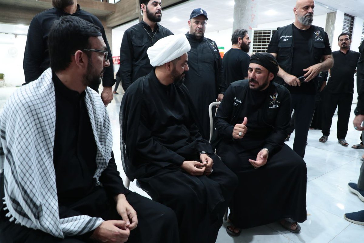 الشيخ الأمين، يواصل تفقد مواكب الخدمة الحسينية في محافظةالنجف الأشرف، حيث تفقد سماحته، موكب الراية، مشيداً بجهود أبناء العراق الغيارى، في خدمة الزائرين، وتقديم أفضل الخدمات.