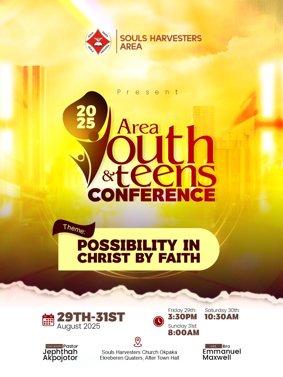 Flier design for church program 🙂‍↔️🤭