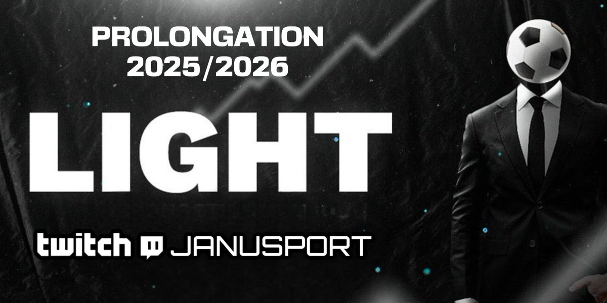 ✍️ Prolongation de contrat 

⚽️ Après une saison exceptionnelle, <a href="/LightPronos/">Eliott</a> prolonge son engagement dans l’équipe Janusport pour la saison 2025-2026

✅ Le fan des Gunners, passé par le Twitch RMC Sport, sera notamment en charge de l’animation des émissions du week-end. Il nous