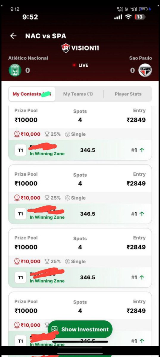 Small League Team Clearing All Leagues 
Daily Covering Good Number Of Matches in Football 
Want To Play With My Team
Telegram Channel Link 
t.me/nikhil619dream

#dream11