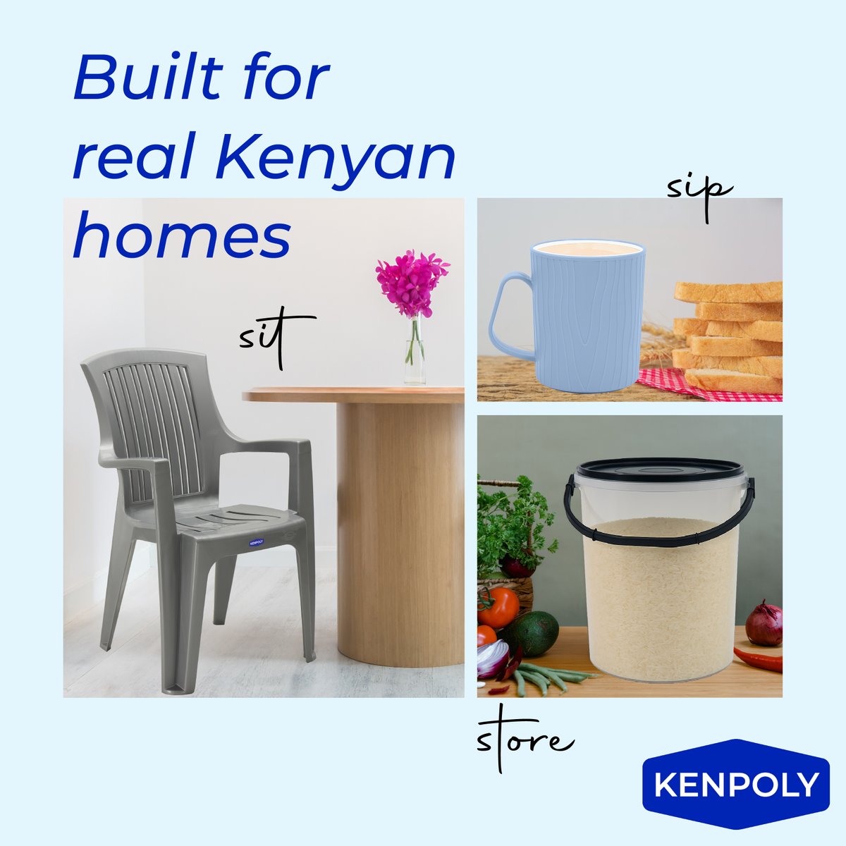 Kenpoly_Ke's tweet image. These aren’t just new products, they're smarter ways to sip, sit, and store. Built for real Kenyan homes. 

Get our new products at kenpoly.com and all leading supermarkets.
#EverydayMadeBetter