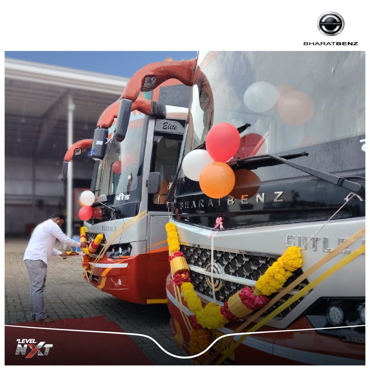 Congratulations, Vilas Gopinath Dawkar of Maharaja Travels!

We’re proud to deliver 2 units of BharatBenz 1824 buses, facilitated by our trusted partner @Prabal Trucking, Maharashtra.
Here’s to driving progress and powering many successful journeys ahead.

Learn more about our