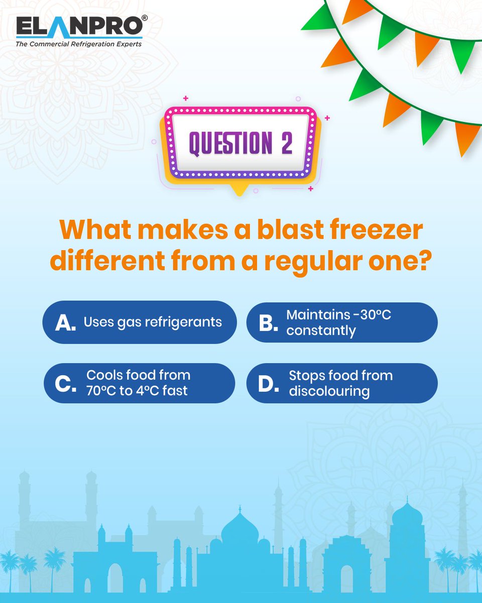 Elanpro (@elanpro_pvt) on Twitter photo Think you know your cool facts on wine chillers, blast freezers & all things refrigeration?
Join the #RefrigeratoryNation Trivia Challenge & win prizes! ๐
1๏ธโฃ Comment answers
2๏ธโฃ Share to story
3๏ธโฃ Tag <a href="/elanpro_pvt/">Elanpro</a> & friends
4๏ธโฃ Follow us
Ends on 20th August.
#ParticipateAndWin Think you know your cool facts on wine chillers, blast freezers & all things refrigeration?
Join the #RefrigeratoryNation Trivia Challenge & win prizes! ๐
1๏ธโฃ Comment answers
2๏ธโฃ Share to story
3๏ธโฃ Tag <a href="/elanpro_pvt/">Elanpro</a> & friends
4๏ธโฃ Follow us
Ends on 20th August.
#ParticipateAndWin