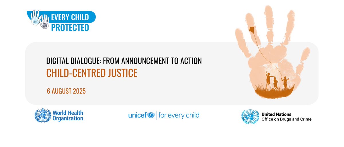UNODC Crime Prevention and Criminal Justice (@unodc_justice) on Twitter photo 230 global stakeholders joined <a href="/UNODC/">UN Office on Drugs & Crime</a> <a href="/UNICEF/">UNICEF</a> and <a href="/WHO/">World Health Organization (WHO)</a> Digital Dialogue to advance child-centred justice & protect children from crime and violence.
Our story > bit.ly/3UUYfG6
#ENDVAC 230 global stakeholders joined <a href="/UNODC/">UN Office on Drugs & Crime</a> <a href="/UNICEF/">UNICEF</a> and <a href="/WHO/">World Health Organization (WHO)</a> Digital Dialogue to advance child-centred justice & protect children from crime and violence.
Our story > bit.ly/3UUYfG6
#ENDVAC