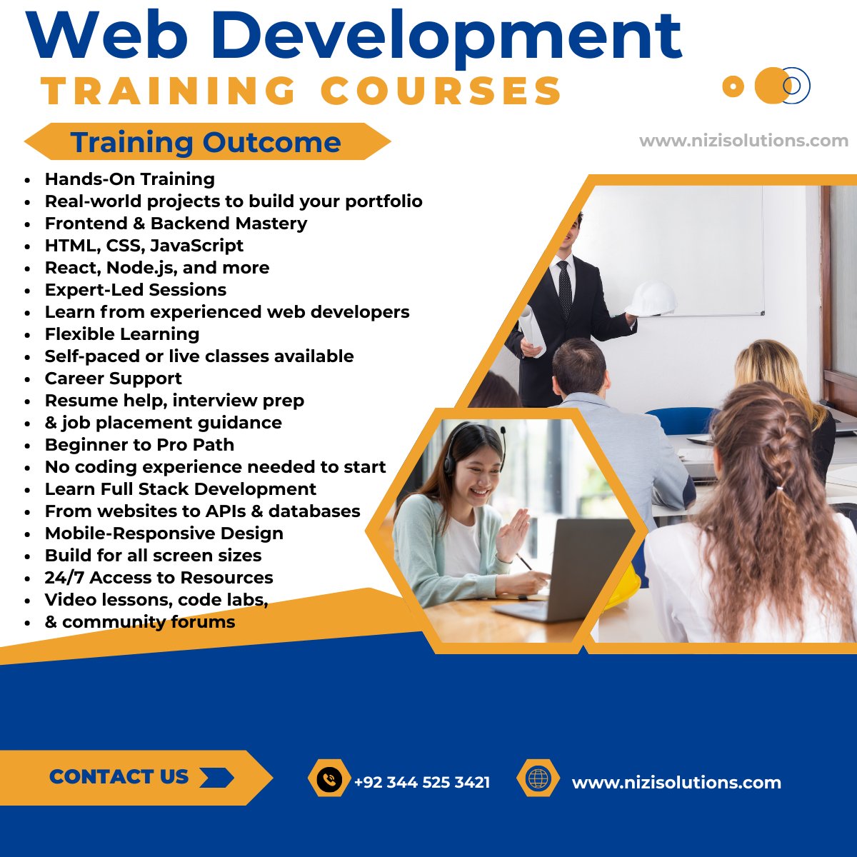 nizisolutions's tweet image. nizisolutions.com/training/web-d…
#WebDevTraining #LearnToCode #WebDevelopment #CodingBootcamp #FrontEndDev #BackEndDev #FullStackDev #CodeNewbie #WebDesign #DevLife #TechSkills #CodeLearning #WebDevCourse #Programming #CodingJourney #HTML #CSS #JavaScript #WebDevTips #CodeWithMe