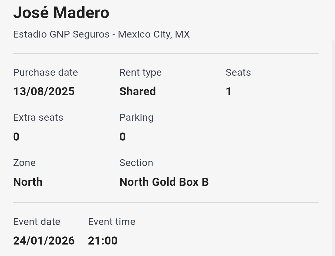 Ya se armo <a href="/jose_madero/">MADERO</a> no te ire a ver a España pero si desde un box oro en el GNP 😂👌🏽