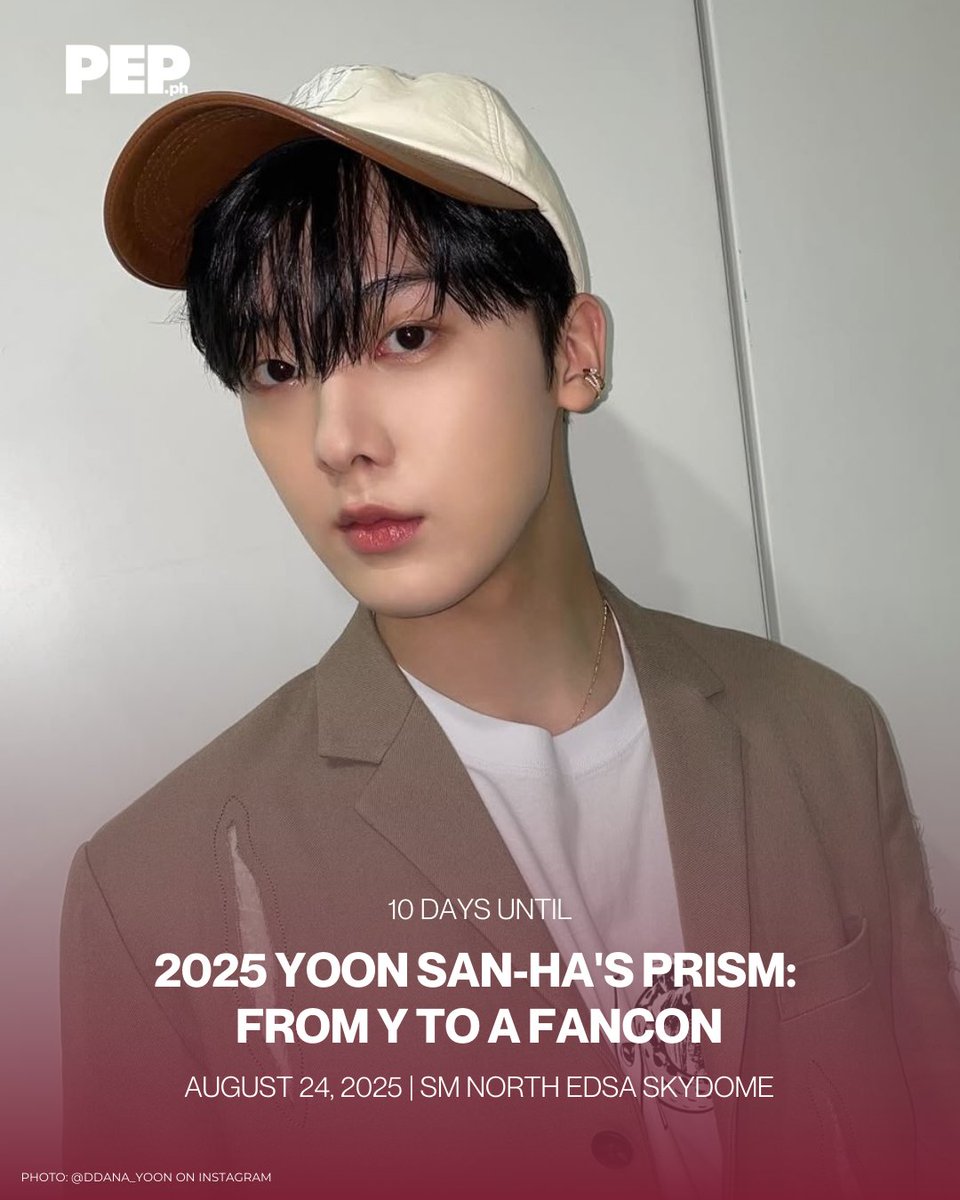 PEPalerts's tweet photo. Only 10 days left before ASTROโs Yoon San-Ha lights up Manila for 2025 Yoon San-Haโs Prism: From Y To A! โจ
Happening on August 24 at the SM North Edsa Skydome, this fancon will bring Sanha back to the stageโthis time as a soloist. ๐
#YoonSanHaInManila #FromYToA #ASTRO https://t.co/gBz295lehg