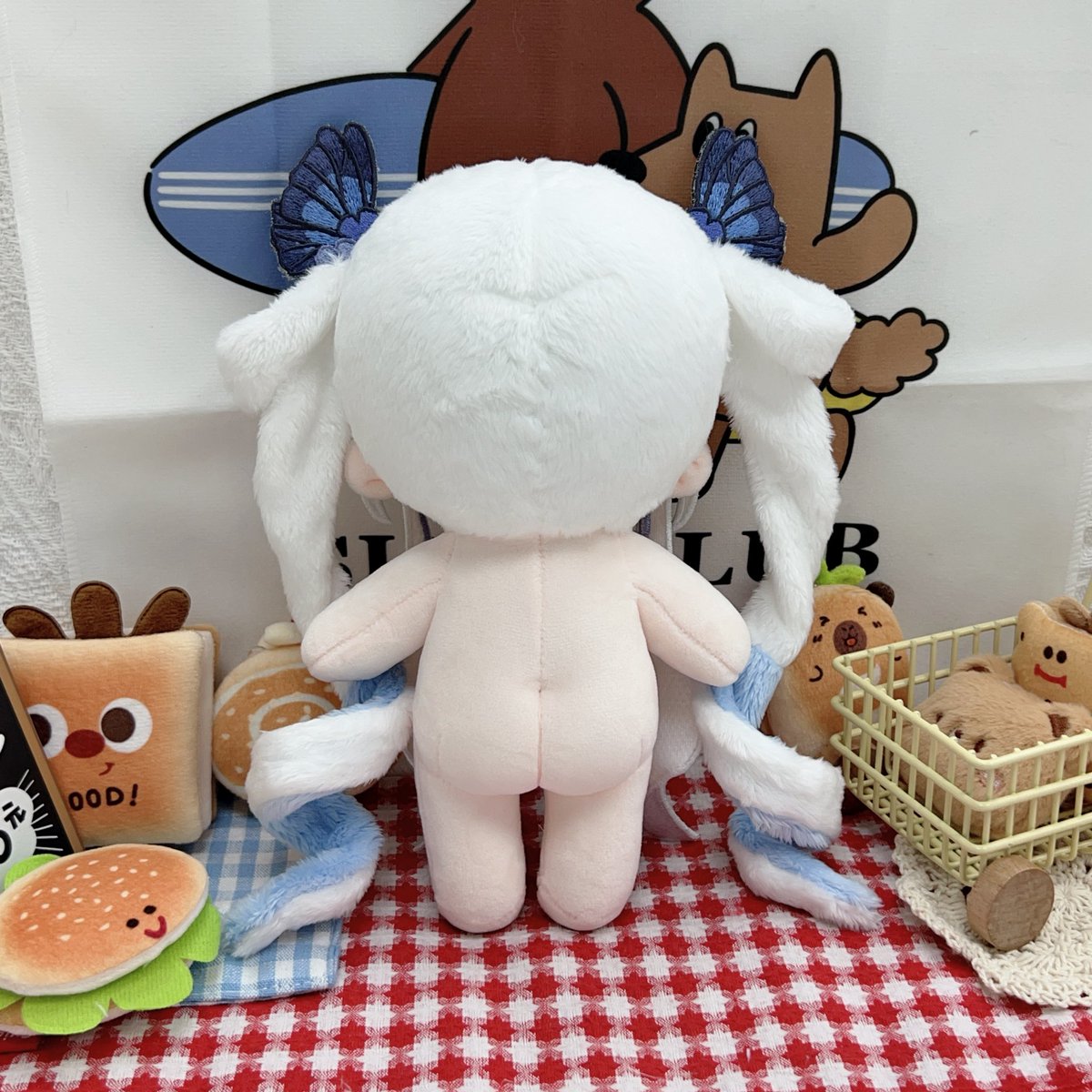 ☀️So pretty‼️🦋😱

📏Size：20cm✨

🐻🫶🏻#HongliDoll   
#우리_공장으로_오세요  
#우리_공장을_소개합니다 #솜인형  
#棉花娃娃  #cottondoll 
#綿人形 #綿人形です #JPぬい