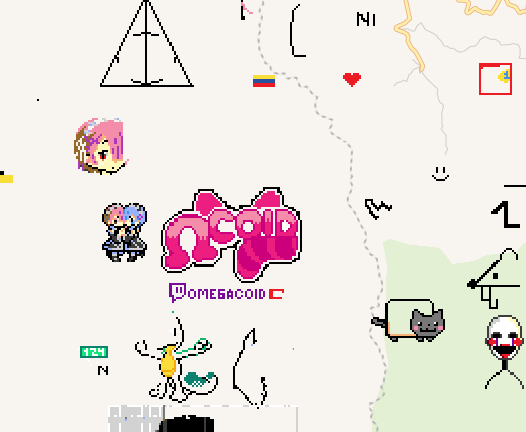 omegacoid's tweet photo. Como 6 horas haciendolo pero logre hacer el logo del Canal lo mas cerca a Medellin :3

#Vtuber #wplace #vtubers https://t.co/hy0tKK5uco