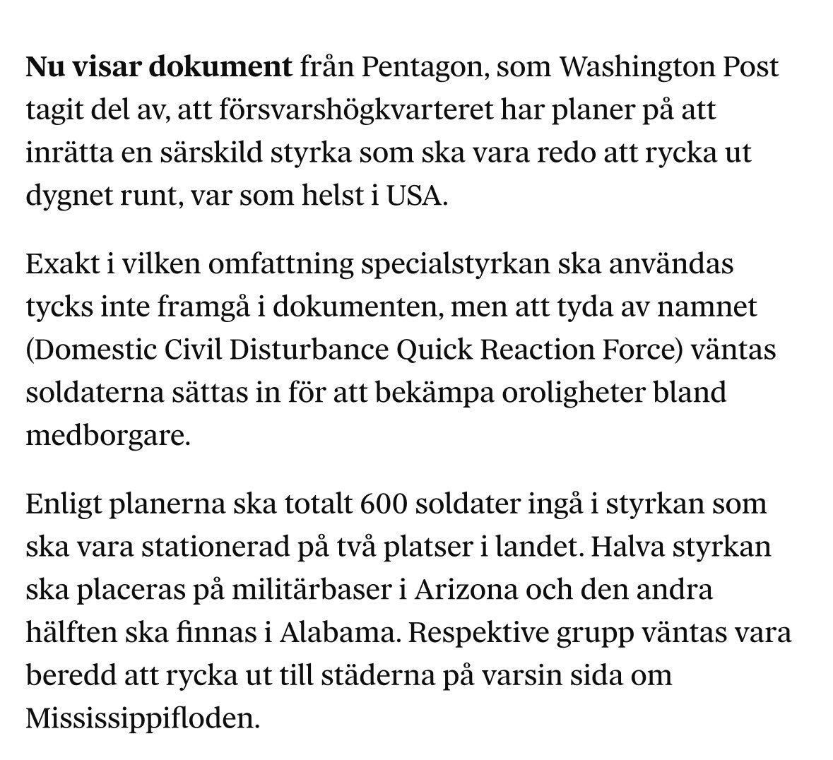 Generalrepetition inför statskupp, antar jag.