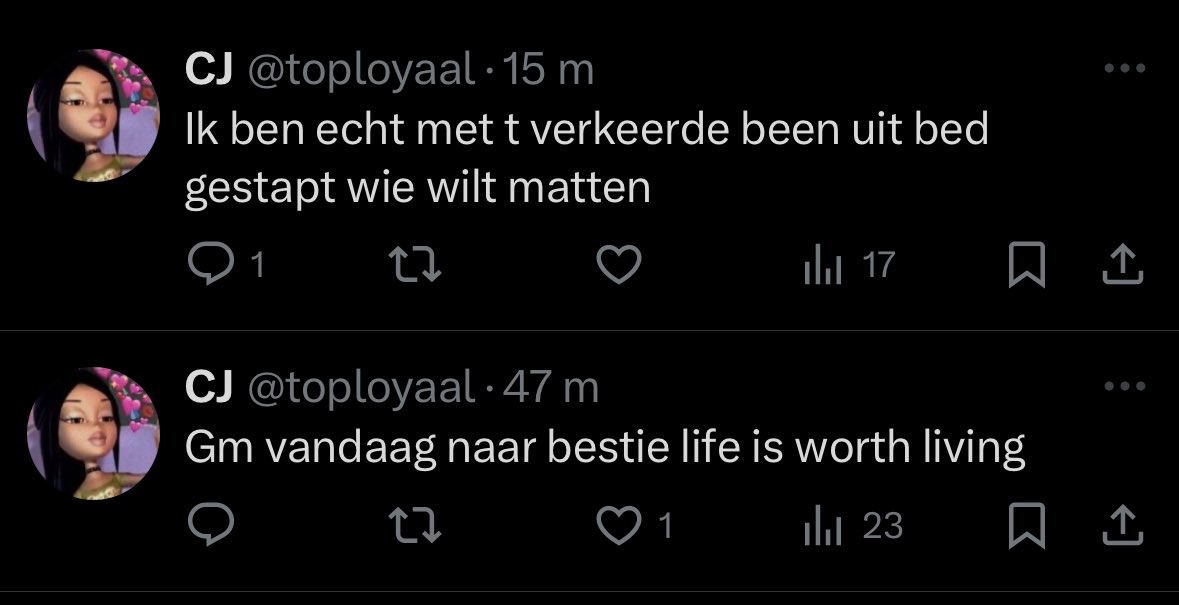 Vrouwen en hun moodswitches toch…