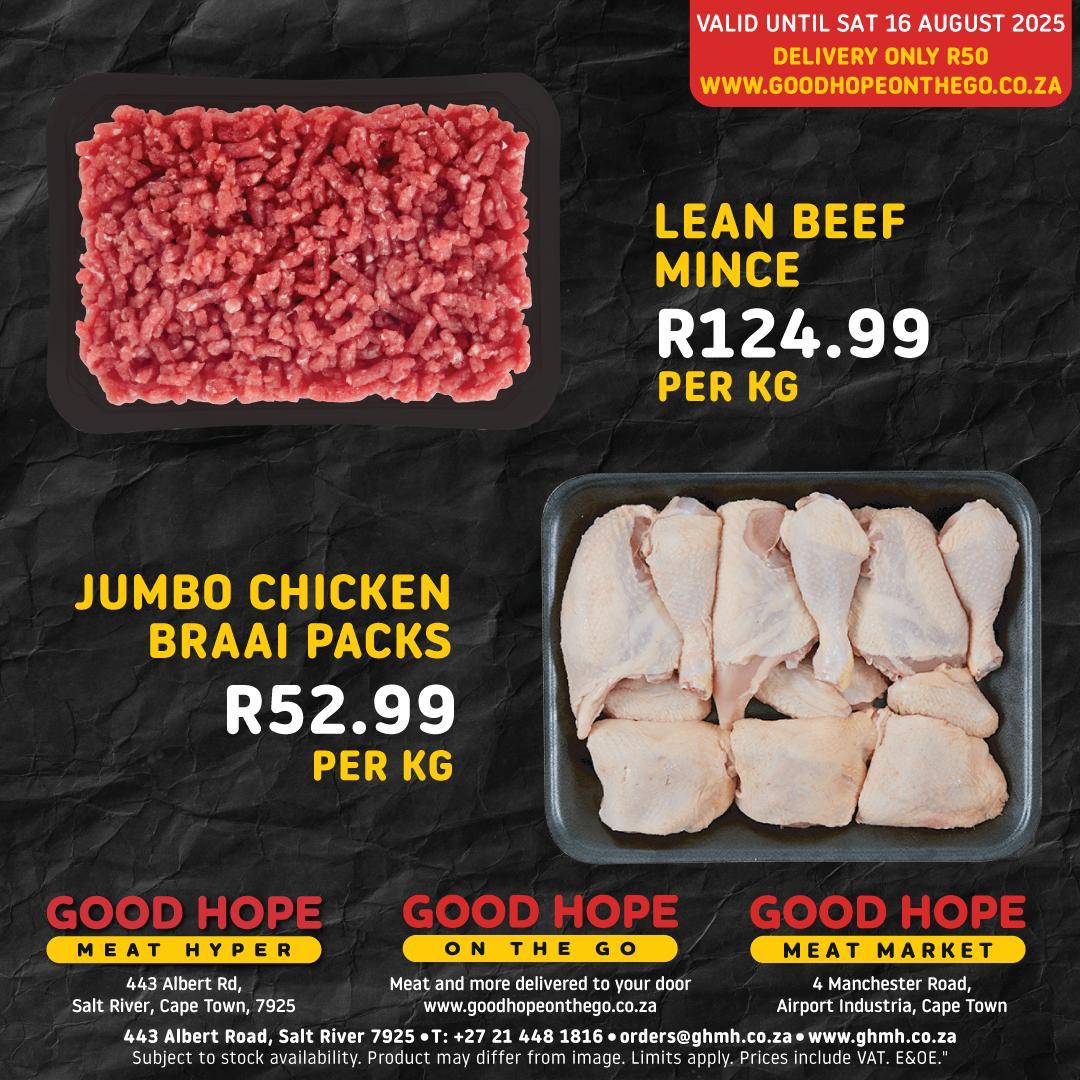 goodhopemeat's tweet photo. ๐ Score big this Rugby Weekend! ๐
13โ16 Aug: A-grade meat specials at champion prices! Perfect for your braai & game-day feast.
๐ป https://t.co/7hoMPNSnTz
#GoodHopeMeat #RugbyWeekend #BraaiTime #CapeTownSpecials https://t.co/Lw3Zlees9C