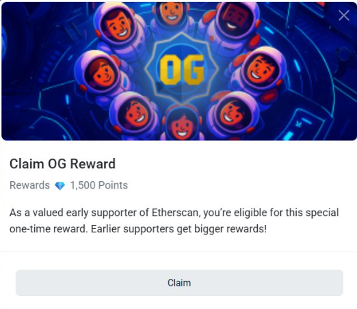 Let’s Claim the <a href="/etherscan/">etherscan.eth</a> OG and 10th Anniversary Badge

Etherscan has turned 10 and along with that, it has announced its points system. With this system, we can collect points daily and claim OG/Anniversary badges.

Link: etherscan.io/points

#10YearsofEtherscan #etherscan