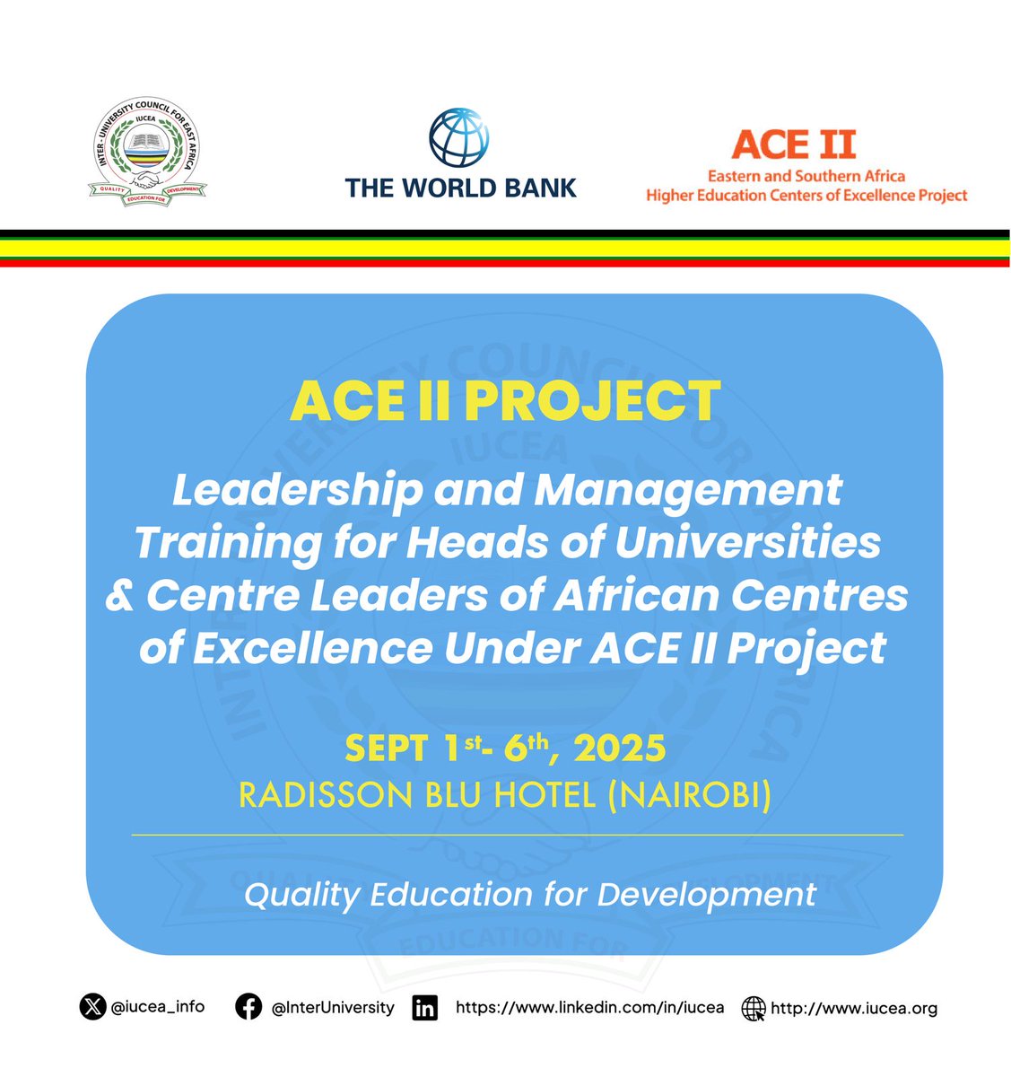 Inter-University Council for East Africa tweet media