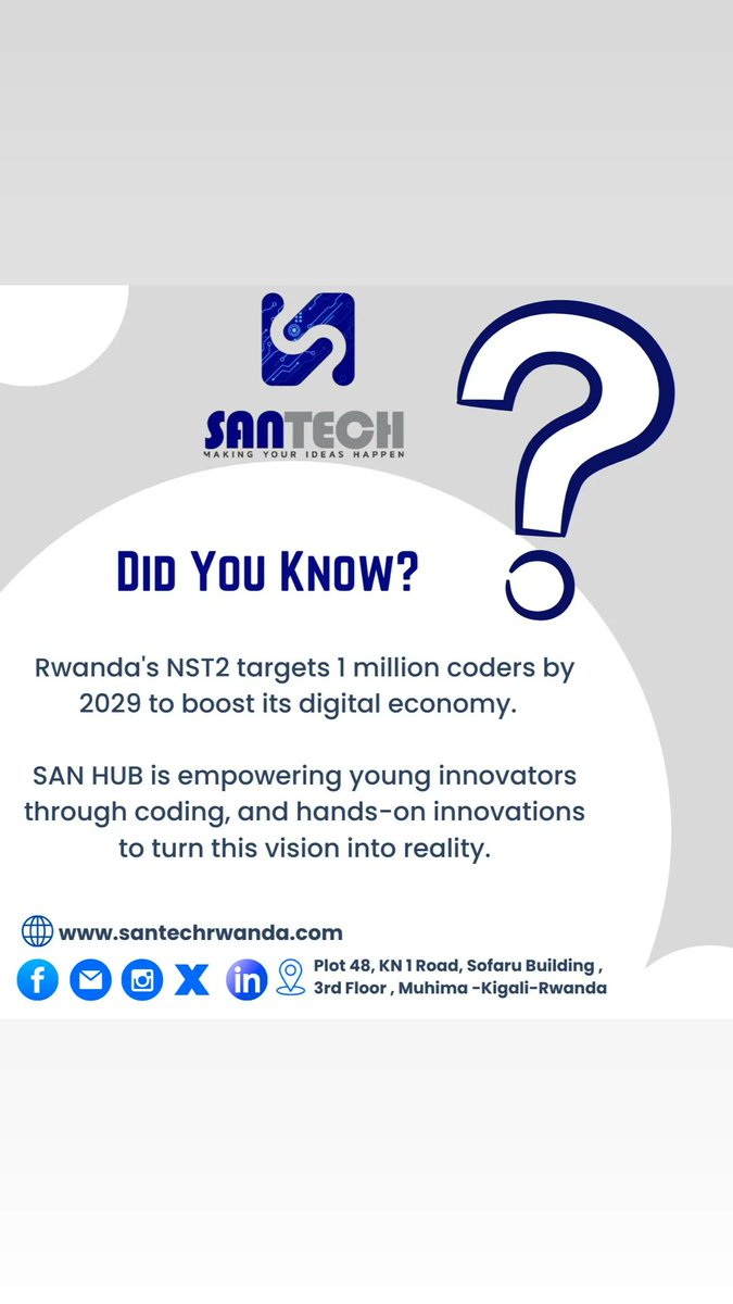 It's time to harvest knowledge with SAN TECH 📖💻 Let's go with national vision 💻