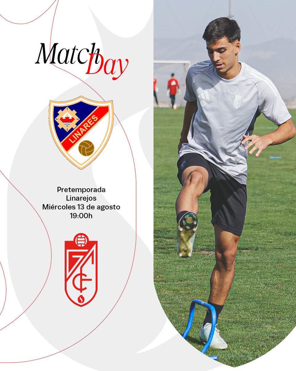 ❤️ 𝐌𝐀𝐓𝐂𝐇 𝐃𝐀𝐘 🤍

⚔️ Amistoso de pretemporada
🆚 Linares Deportivo
⌚️ 19.00 h.
🏟 Linarejos

#LinaresRecreGranada