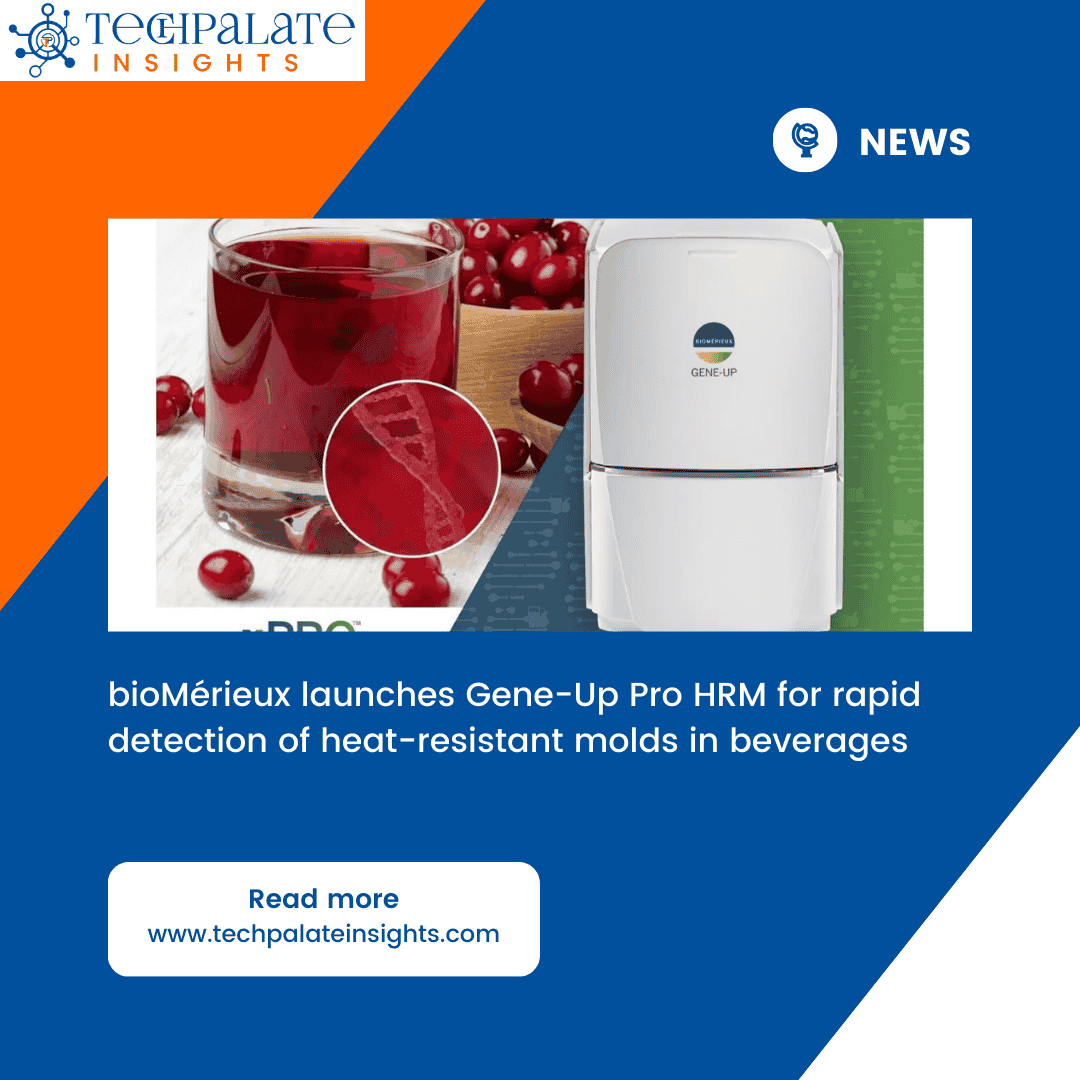 techpalate's tweet image. @biomerieux  and @OceanSprayInc  launch Gene-Up Pro HRM, a DNA-based test that reduces heat-resistant mold detection in beverages from 15 days to 72 hours.

techpalateinsights.com/biomerieux-lau…

#FoodSafety #BeverageTesting #QualityControl #FoodTech #Microbiology #PCRTesting #BioMerieux