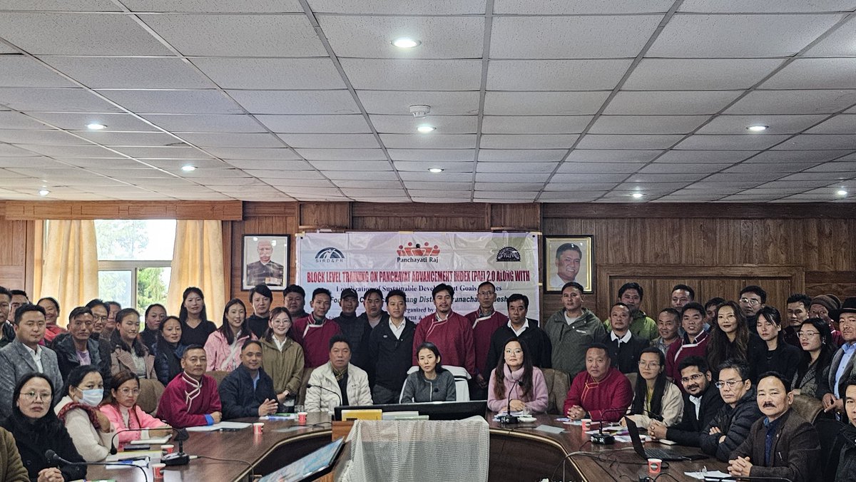 diprotawang's tweet image. A Block-level training on Panchayat Advancement Index (PAI) 2.0 and Localisation of #sustainabledevelopmentgoals (SDGs) was successfully held for Kitpi Block, Tawang District, Arunachal Pradesh.

Organised by: #StateInstituteofRuralDevelopment &amp;amp; #PanchayatiRaj (SIRD&amp;amp;PR) in