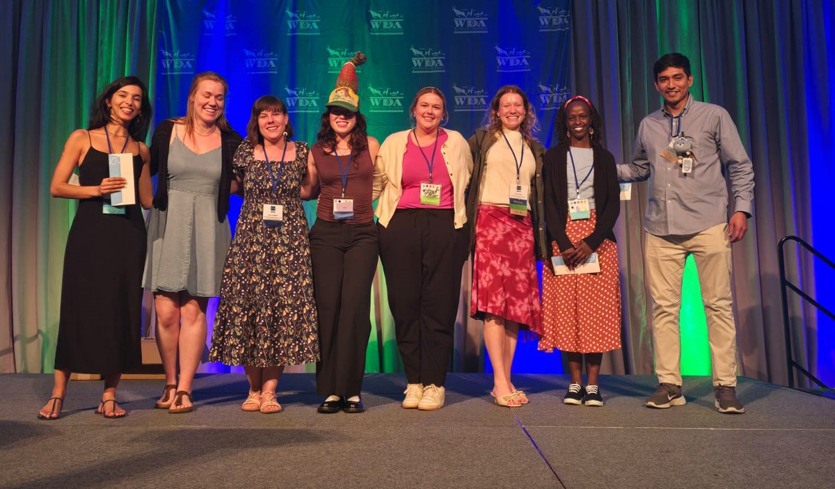 WildlifeDisease's tweet photo. One of the most significant ways the SAC supports our students is the annual round of travel grants for the international conference. Congratulations to seven amazing young women and thank you to the WDA family for helping secure the future of wildlife health. https://t.co/5VHpvQBKvq