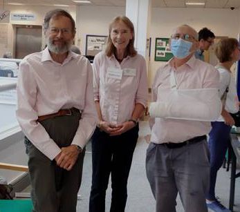 Wednesday Archive Day. A picture of three of our volunteers at the Merton Heritage Discovery Day in August 2022. Looks like they are wearing a uniform which isn't the case. The next Discovery Day is happening this coming Saturday (16th). We will be there for  this annual event.