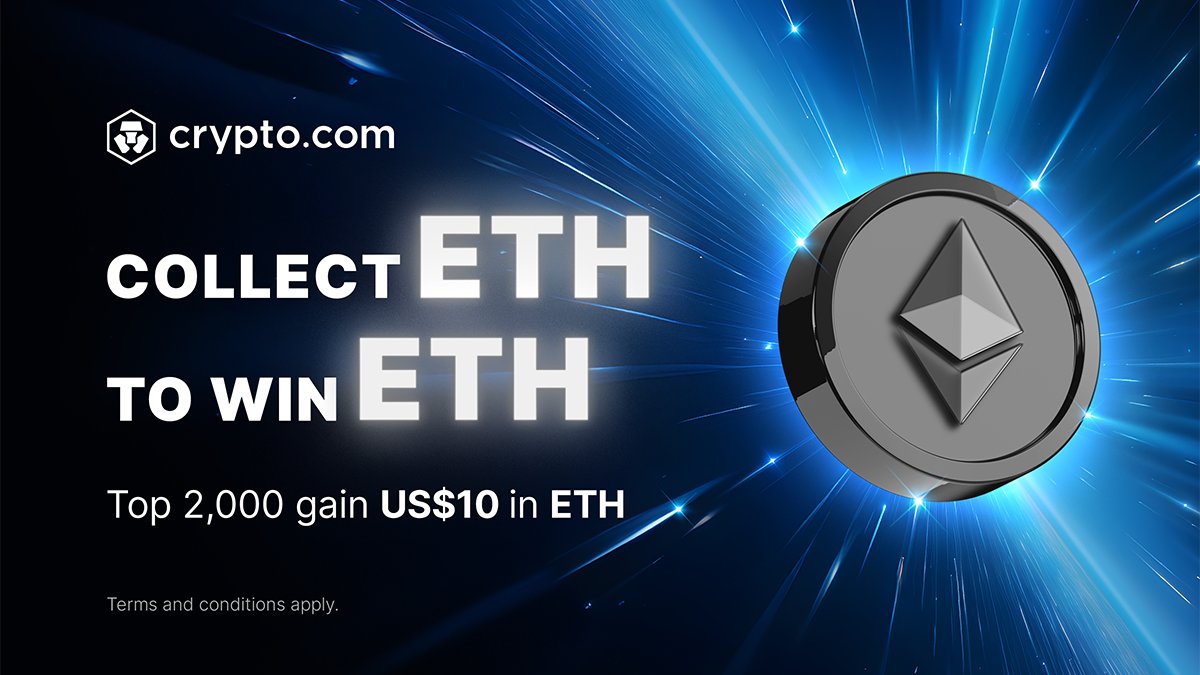 The ETH App Campaign has landed! Buy US$50+ of $ETH in the  https://t.co/vCNztATkNg App for a chance to qualify in the top 2000 and  receive US$10 in ETH. Info & T&Cs 👇