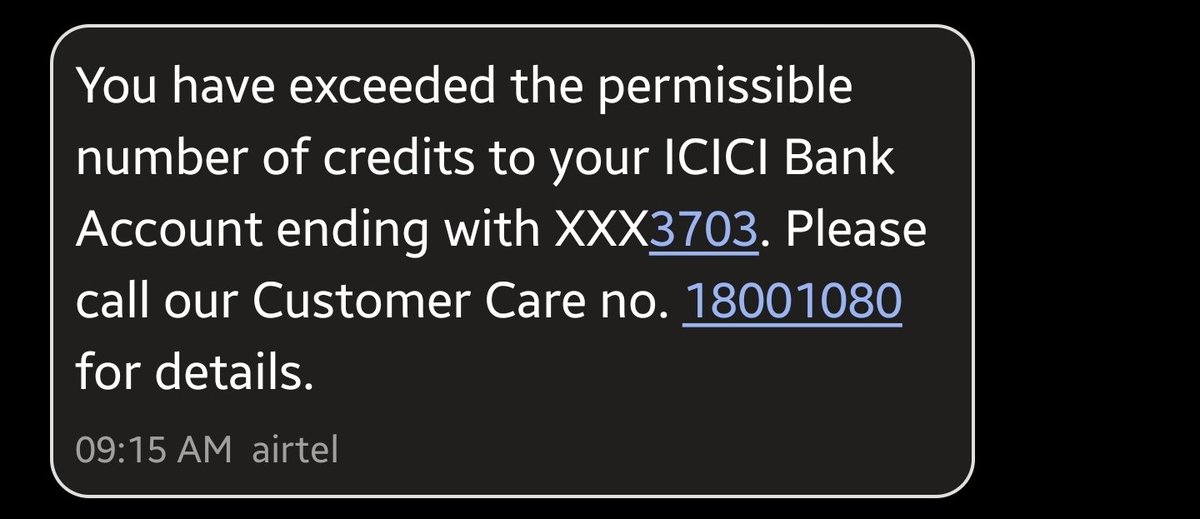 So <a href="/ICICIBank/">ICICI Bank</a> asks me to call customer care only to tell that credit limit cannot be increased why the hell? Increase the limit I am not using this account if everything is rate limited.