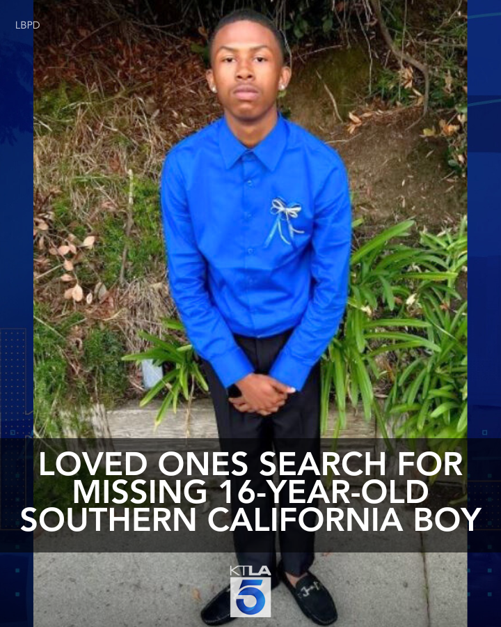 KTLA's tweet photo. Loved ones are searching for a missing Southern California boy who was last seen in Long Beach.
Details: https://t.co/iPbSsgyj6l https://t.co/fc4qjw5u4J