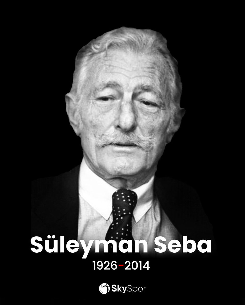 ⚫️⚪️ Beşiktaş'ın ve Türk futbolunun efsane başkanlarından Süleyman Seba'yı vefatının 11. yılında saygı ve özlemle anıyoruz.