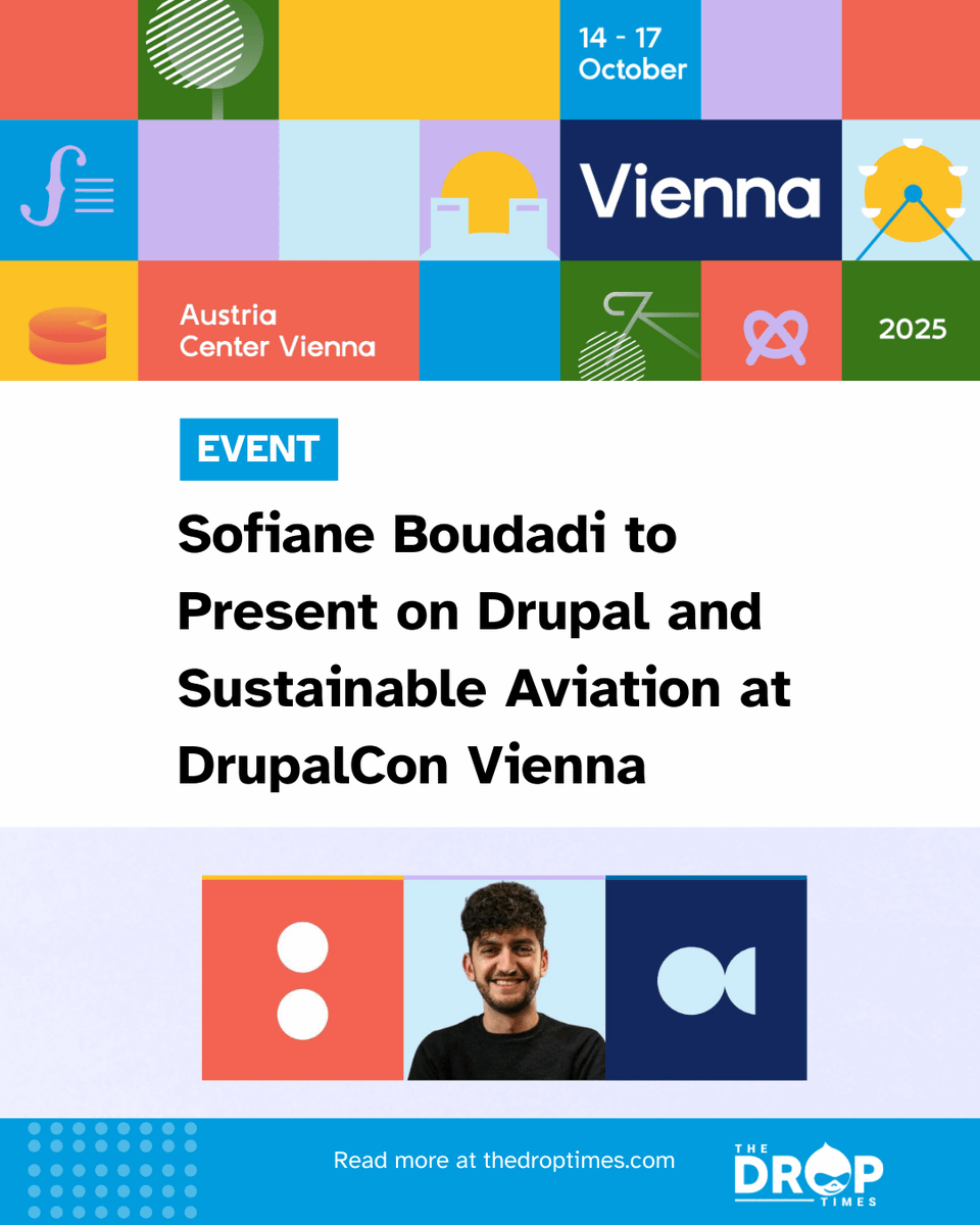 Zyxware Technologies (@zyxware) on Twitter photo ๐ Sofiane Boudadi at #DrupalConVienna (Oct 16): How Drupal & open source help aviation reach EU carbon neutrality goals via EASAโs data-driven platform. <a href="/DrupalConEur/">DrupalCon Vienna 2025</a>
More: bit.ly/3JgLy5X ๐ Sofiane Boudadi at #DrupalConVienna (Oct 16): How Drupal & open source help aviation reach EU carbon neutrality goals via EASAโs data-driven platform. <a href="/DrupalConEur/">DrupalCon Vienna 2025</a>
More: bit.ly/3JgLy5X