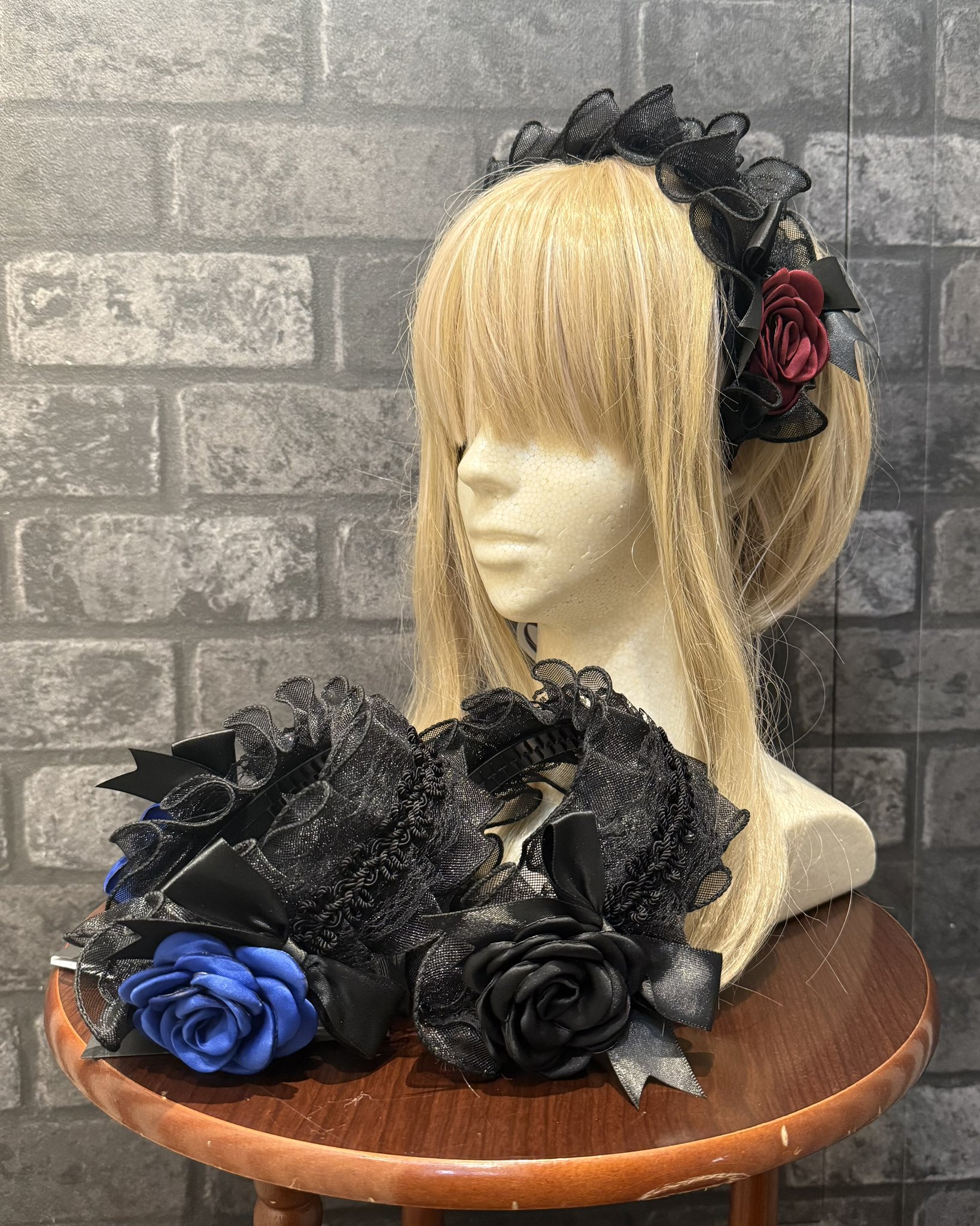 ATELIER PIERRROTバッスルコルセットJSKネイビー&カチューシャ Bustle