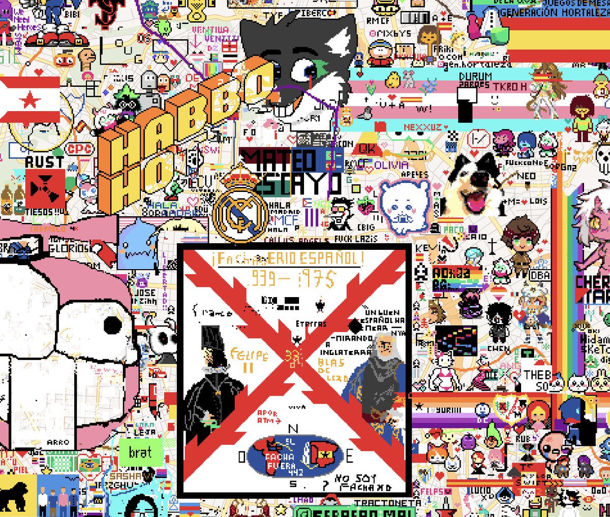 Poniendo en el centro de Madrid, <a href="/ESHabbo/">Habbo ES/MX</a> podremos? Dedicado para <a href="/HabboOrigins/">Habbo Hotel: Origins</a> 

Con <a href="/josefaurahabbo/">.:josefaura:. 👾</a> #arcatron <a href="/ChochiHabbo/">Chochi & CrazyLove,</a> y más gente :) <a href="/wplacelive/">wplace</a>