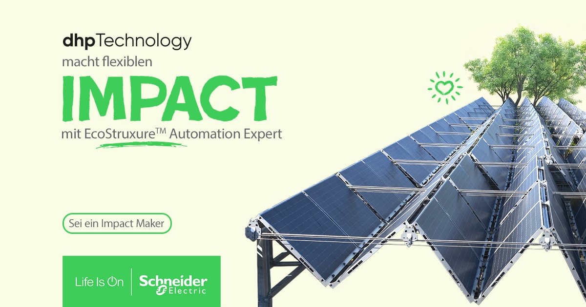 Der Schweizer Hersteller dhp Technology hat die Entwicklungs- &amp; Inbetriebnahmezeit seiner faltbaren Solardächer halbiert. Wie? Mit etwas Unterstützung von #EcoStruxure Automation Expert. Erfahren Sie das Geheimnis seines Erfolgs ➡️ spr.ly/6015fURBc #LifeIsOn #ImpactMakers