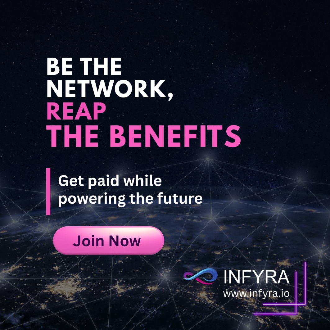 infyra_DeSINs's tweet image. 💡 Your network = your earnings.
Infyra turns connections into income while building tomorrow’s tech.

Join now 🔗 infyra.io

#Infyra #NetworkToEarn #TechFuture #BlockchainOpportunity