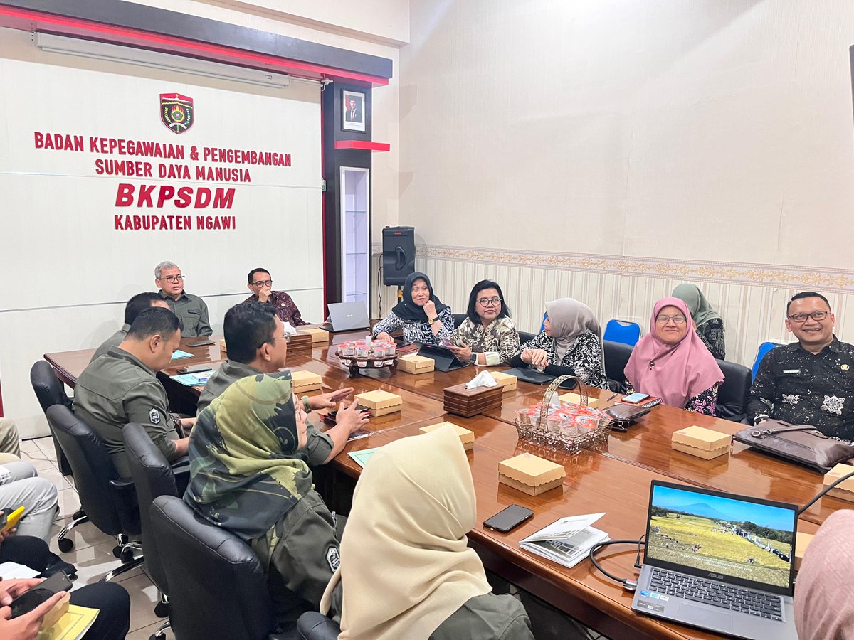 BKPSDM Kabupaten Mojokerto Lakukan Kunjungan Kerja ke BKPSDM Kabupaten Ngawi untuk Perkuat Implementasi Manajemen Talenta