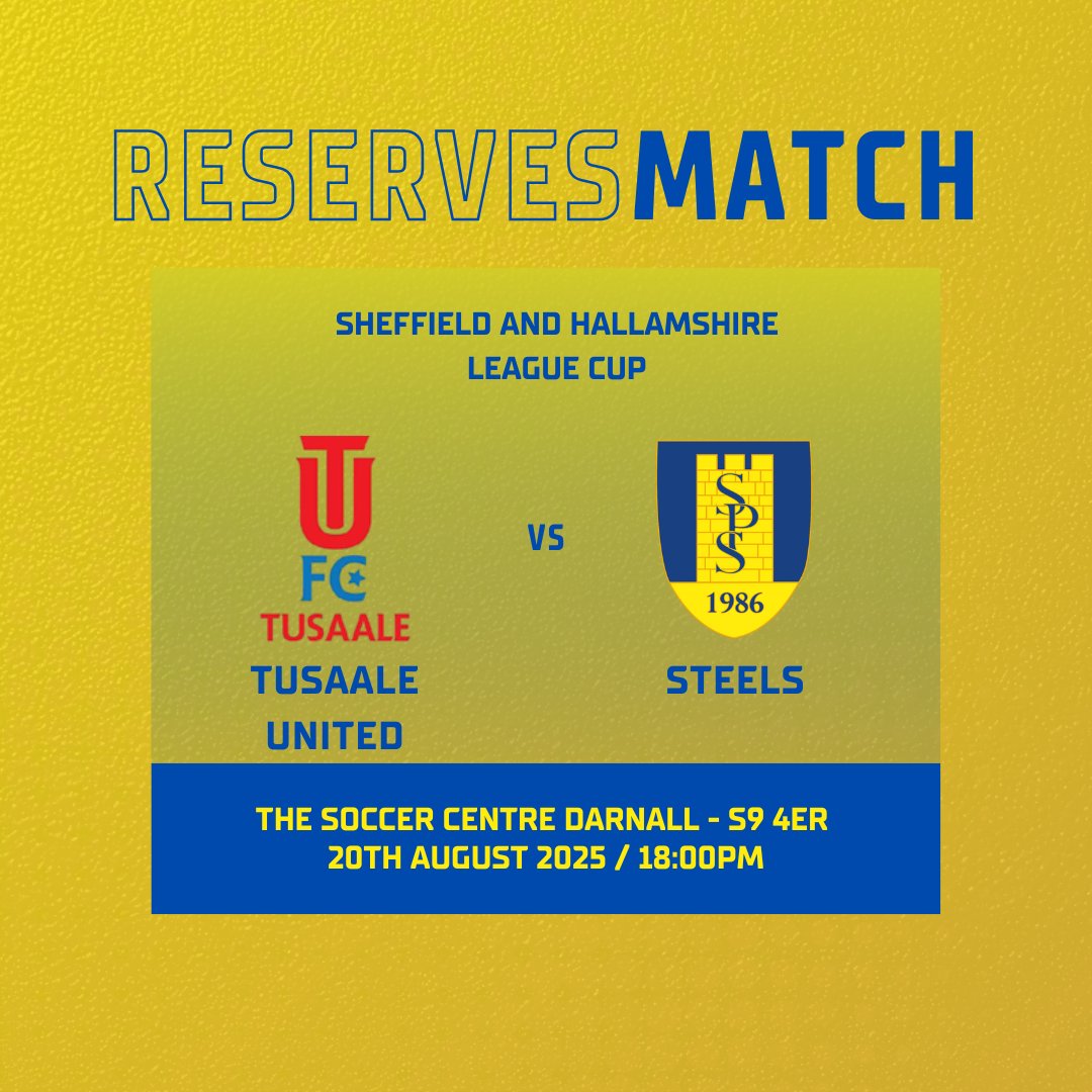 𝙍𝙀𝙎𝙀𝙍𝙑𝙀𝙎 𝙈𝘼𝙏𝘾𝙃

The Reserves get their season underway next Wednesday with a cup match away at Tusaale United.