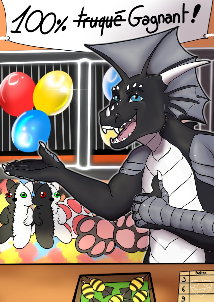 FurryCaravane's tweet photo. Mesdames et mes damnés, il est temps de vous parler d'un autre de nos artistes ! 🐲🦶

Venez rejoindre le plus grand et débilus derg du Monde ! Notre dompteur Drago ! 

Dessin de Kwak. 

1/5 https://t.co/L5ULfN11IS