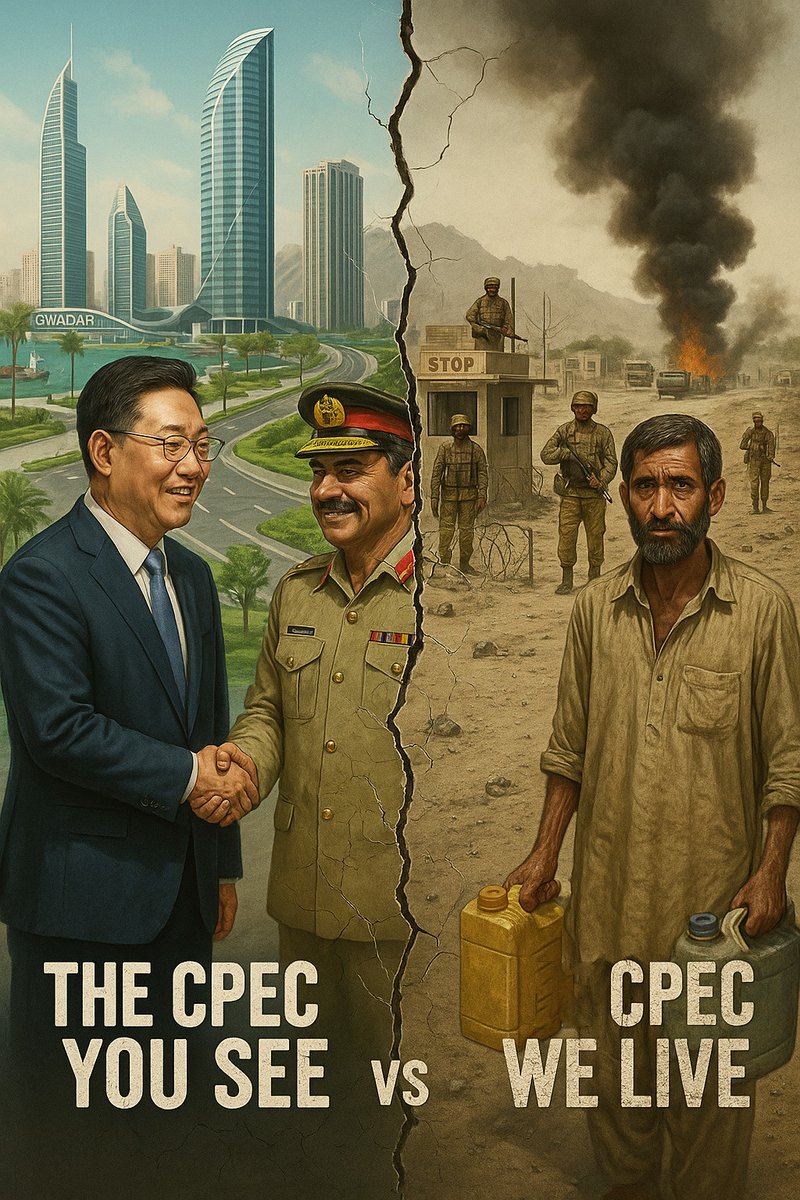 AkhtharShayia's tweet photo. Anti-China sentiment is rising-not because of propaganda, but because of lived reality.
#ChinaQuitBalochistan #PakChinaExploitation #CPECRealityCheck #BalochistanBurning #EndPunjabiApartheid #PakFailedState https://t.co/Sxvqma9BIr