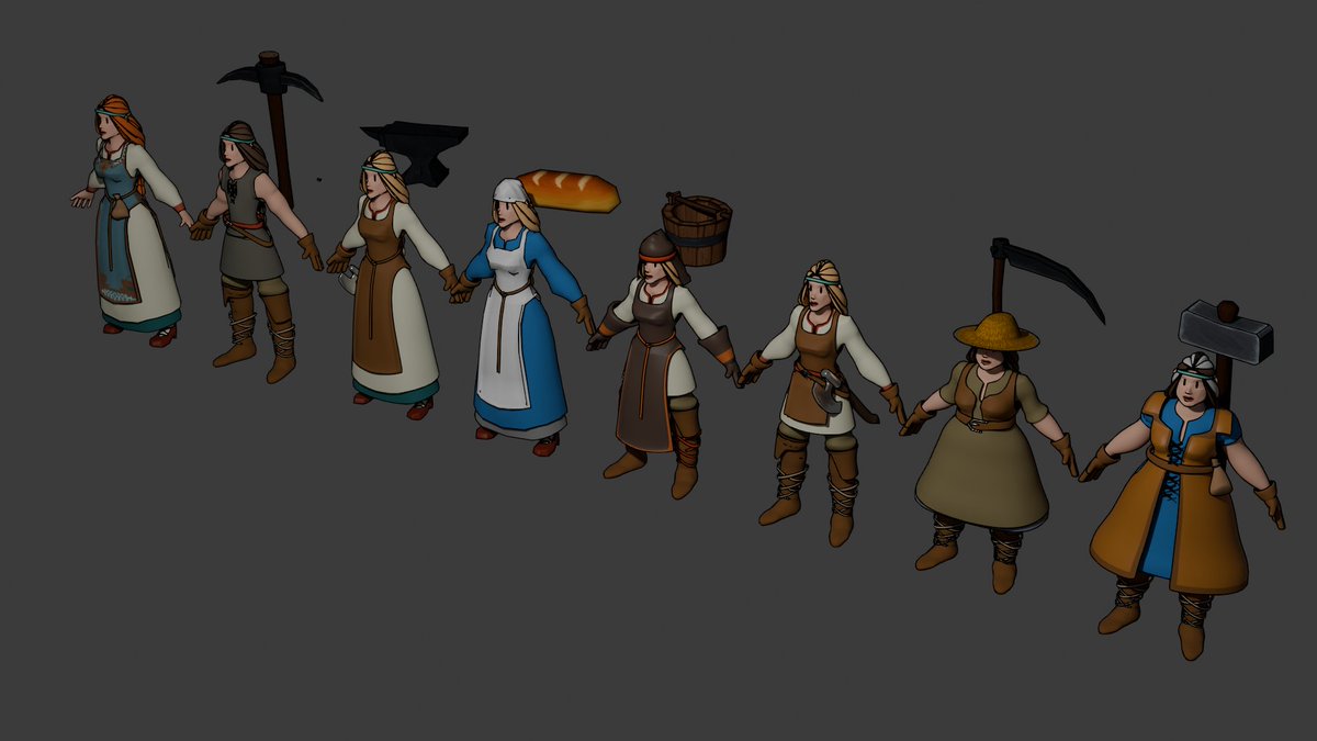 What goes into making an animation in the game? How do we go from idea to in-game animations?

A thread, using our new farmer model as example 🧵

#godot #gamedev #indiegamedev #animation #blender