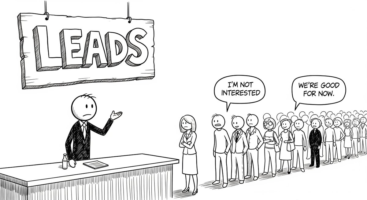 My content was bringing in leads.

But every time I spoke to them, I heard the same replies:

- I’m not interested.
- We’re good for now.

Frustrated, my client kept asking myself: Why don’t they see the value?

That’s when we discovered a strategy that changed the game...turning