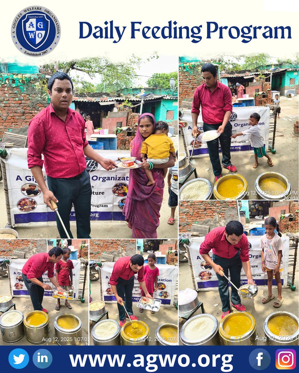 agwo_org's tweet image. 🍲 Daily Feeding Program by AGWO 🍲
Every day, we serve warm and nutritious meals to those in need, ensuring no one sleeps hungry. ❤️ Through the Daily Feeding Program, we aim to spread kindness, hope, and nourishment to underprivileged communities.

#AGWO #DailyFeedingProgram
