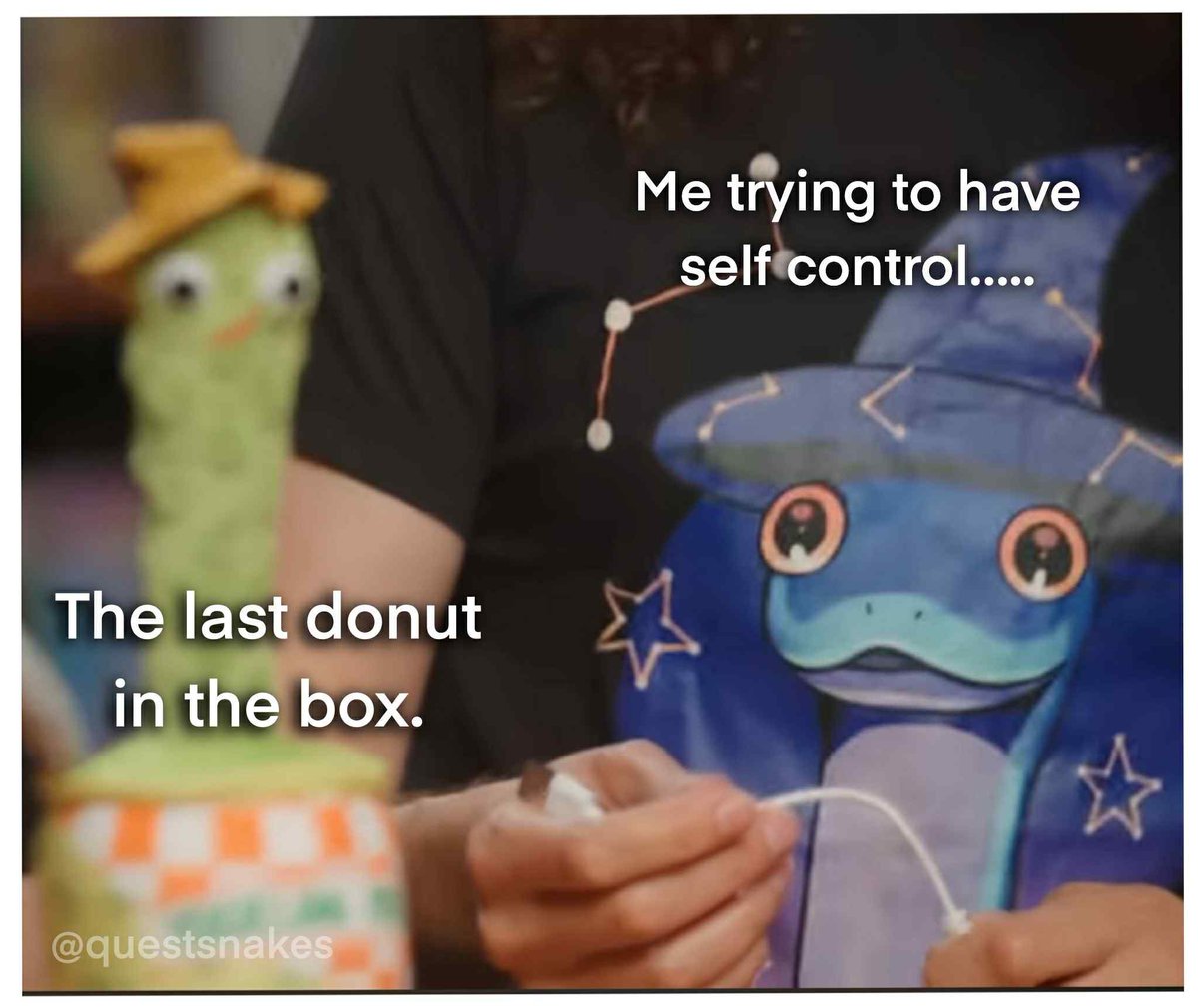 The wizard snake stare….