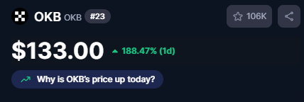 theCryptoE's tweet photo. WOW ! $OKB @okx https://t.co/RISwAMVkrA