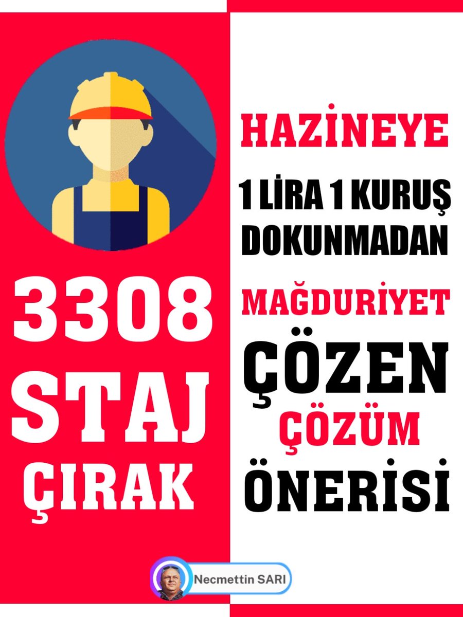 arife (@arife_811) on Twitter photo 🔴Öyle adil bir yasa olsun ki
🔴Ne geçmişin ahları
🔴Nede bugünün keşkeleri olsun
🔴çözümün adı 3308 bayramı olsun.
39
<a href="/_cevdetyilmaz/">Cevdet Yılmaz</a>
<a href="/Onuronal_/">Onur Önal</a>
<a href="/isikhanvedat/">Prof. Dr. Vedat Işıkhan</a>
<a href="/RTErdogan/">Recep Tayyip Erdoğan</a>
Yarım Sigortayla
#ÇırakStajyerTamGünÇalışıyor 🔴Öyle adil bir yasa olsun ki
🔴Ne geçmişin ahları
🔴Nede bugünün keşkeleri olsun
🔴çözümün adı 3308 bayramı olsun.
39
<a href="/_cevdetyilmaz/">Cevdet Yılmaz</a>
<a href="/Onuronal_/">Onur Önal</a>
<a href="/isikhanvedat/">Prof. Dr. Vedat Işıkhan</a>
<a href="/RTErdogan/">Recep Tayyip Erdoğan</a>
Yarım Sigortayla
#ÇırakStajyerTamGünÇalışıyor