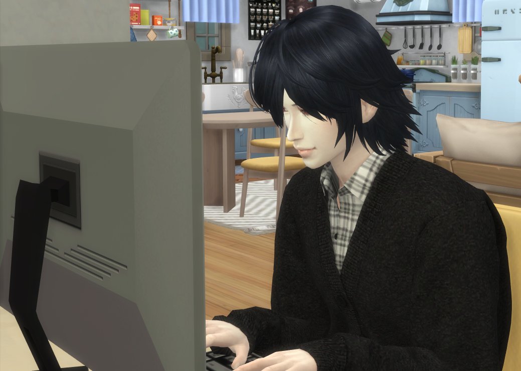 🧛「おかわり補充は１９時ですね了解、と」

👽「またヴァルターがＰＣにかじりついてる」
🐺「（去年よりオールグリーン遅かったな･･･）」