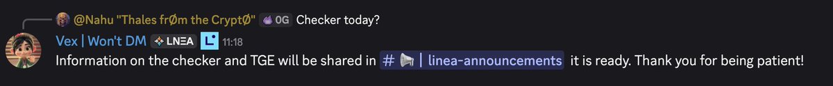 Emon22000's tweet photo. $Linea is coming 🙌
@LineaBuild checker is coming
#linea #Eth #LXP https://t.co/NmtOIvnLOI