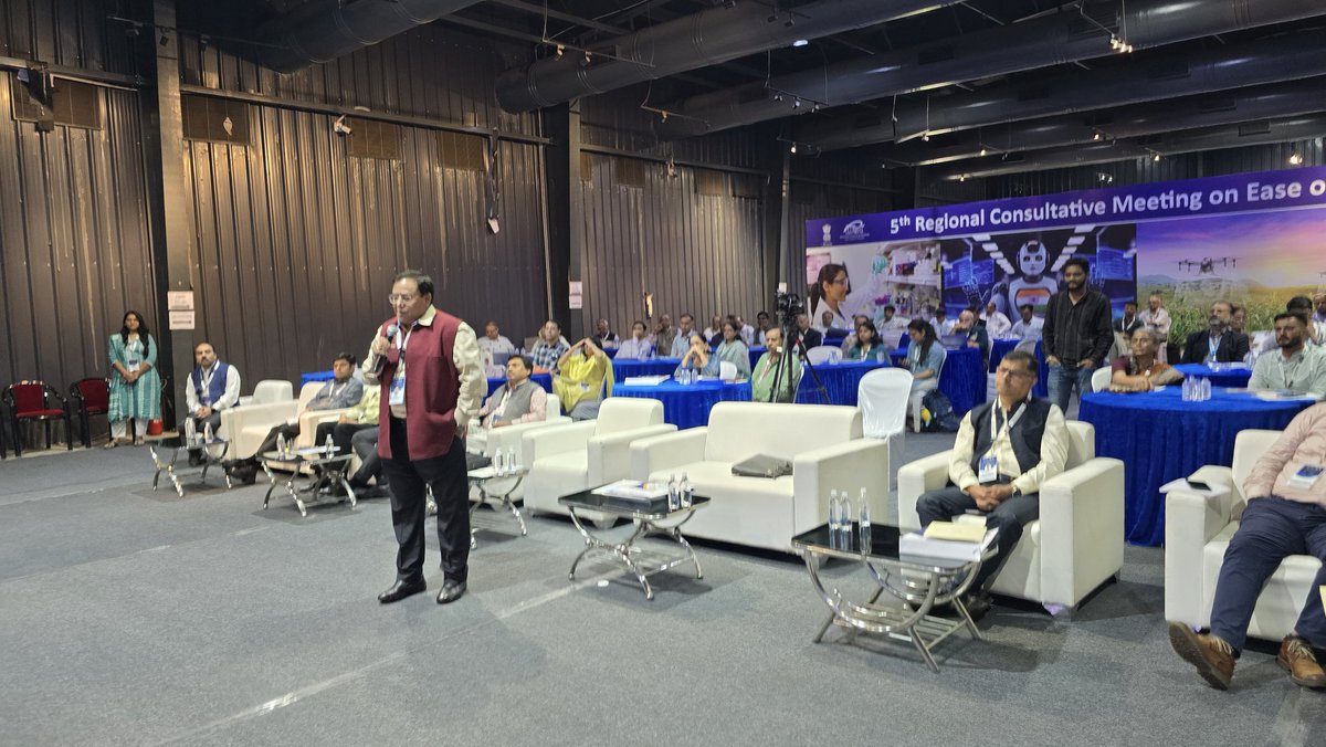 Research is being re-imagined at <a href="/GujScienceCity/">Gujarat Science City</a>!

With the <a href="/NITIAayog/">NITI Aayog</a> initiative, <a href="/InfoGujcost/">Gujarat Council on Science & Technology 🇮🇳</a> convenes the Regional Consultative Meeting on Ease of Doing R&amp;D - bridging labs to land, seamlessly.

Dr. V. K. Saraswat, Hon’ble Member (S&amp;T), engages thought leaders from academia &amp;