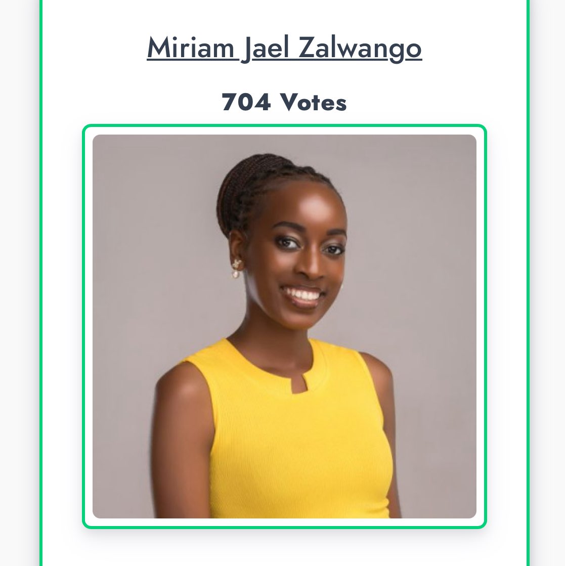 Victoria University, Kampala (@vukampala) on Twitter photo BIG NEWS!
Our own Zalwango Miriam is lighting up the stage in #MissUganda2025!
She’s got the brains, beauty & heart — now she needs YOUR VOTE!
Click. Vote. Share. Repeat. 💪
Let’s bring the crown home! 👑
africavotes.com/n/miriam.jael.…
<a href="/ReachDrMuganga/">ᗪᖇ. ᒪᗩᗯᖇEᑎᑕE ᗰᑌGᗩᑎGᗩ</a> BIG NEWS!
Our own Zalwango Miriam is lighting up the stage in #MissUganda2025!
She’s got the brains, beauty & heart — now she needs YOUR VOTE!
Click. Vote. Share. Repeat. 💪
Let’s bring the crown home! 👑
africavotes.com/n/miriam.jael.…
<a href="/ReachDrMuganga/">ᗪᖇ. ᒪᗩᗯᖇEᑎᑕE ᗰᑌGᗩᑎGᗩ</a>
